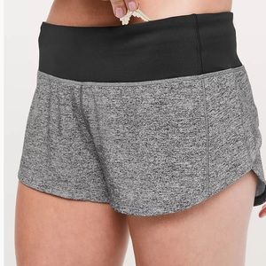 Lululemon Grey Speed Up Low Rise Shorts